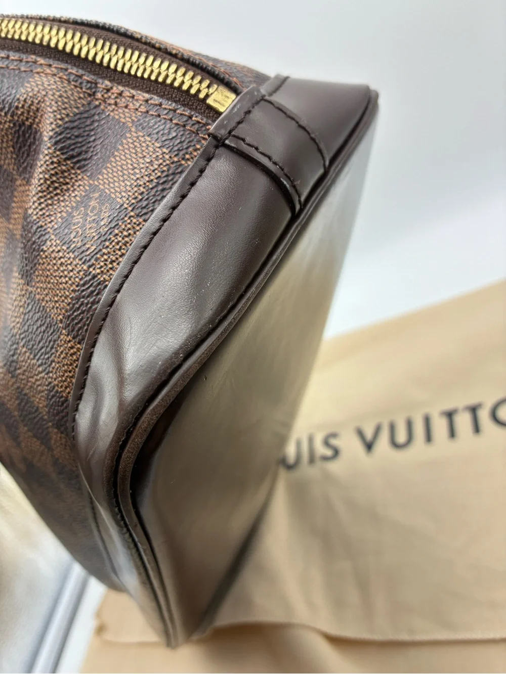 Louis Vuitton Damier Ebene Alma PM Hand bag with LV dustbag